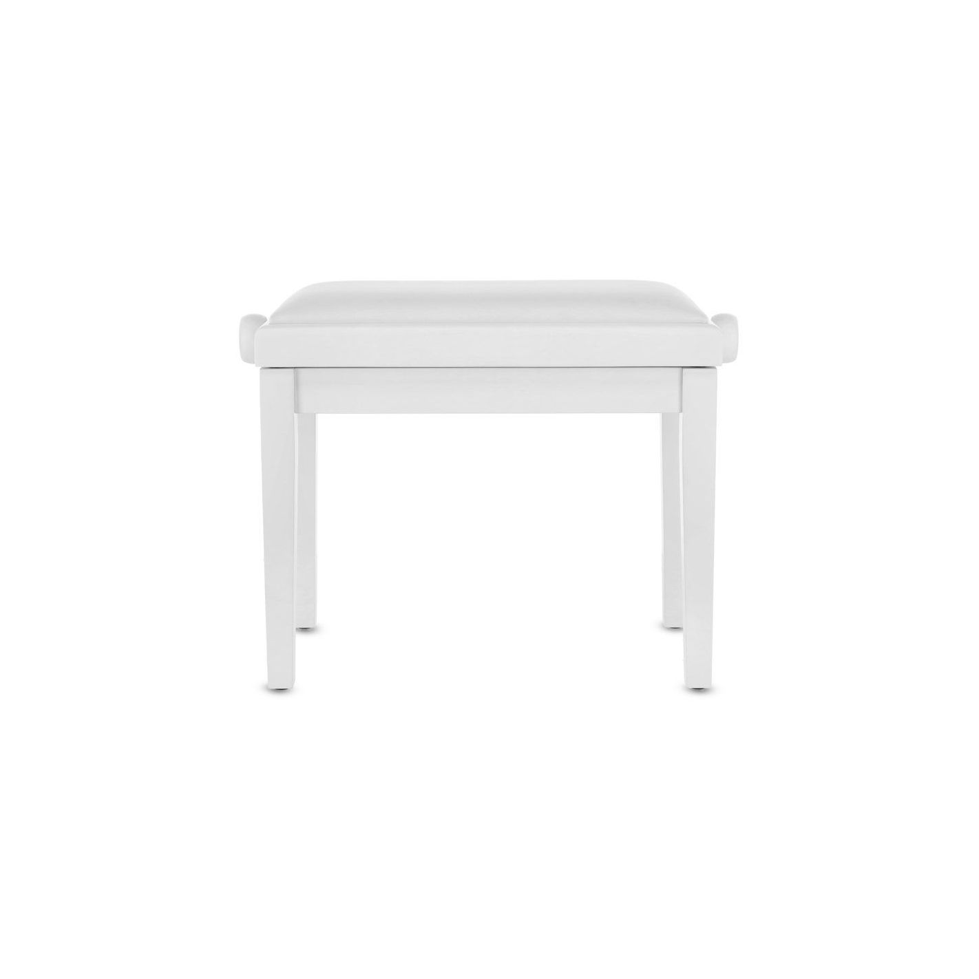 ASIENTO BANQUETA DE PIANO DELUXE VINYL BLANCO MATE