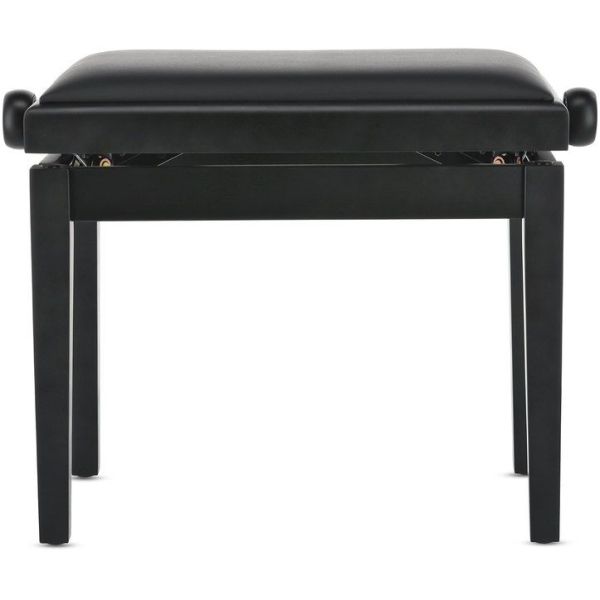 ASIENTO BANQUETA DE PIANO DELUXE VINYL NEGRO MATE