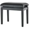 ASIENTO BANQUETA DE PIANO DELUXE VINYL NEGRO MATE