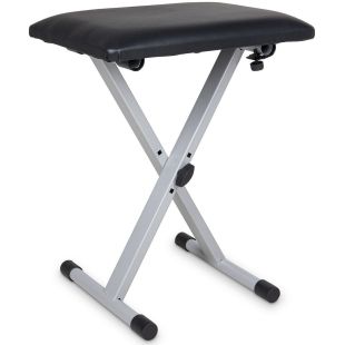 KB-10SI BANQUETA PARA TECLADO PLATEADO