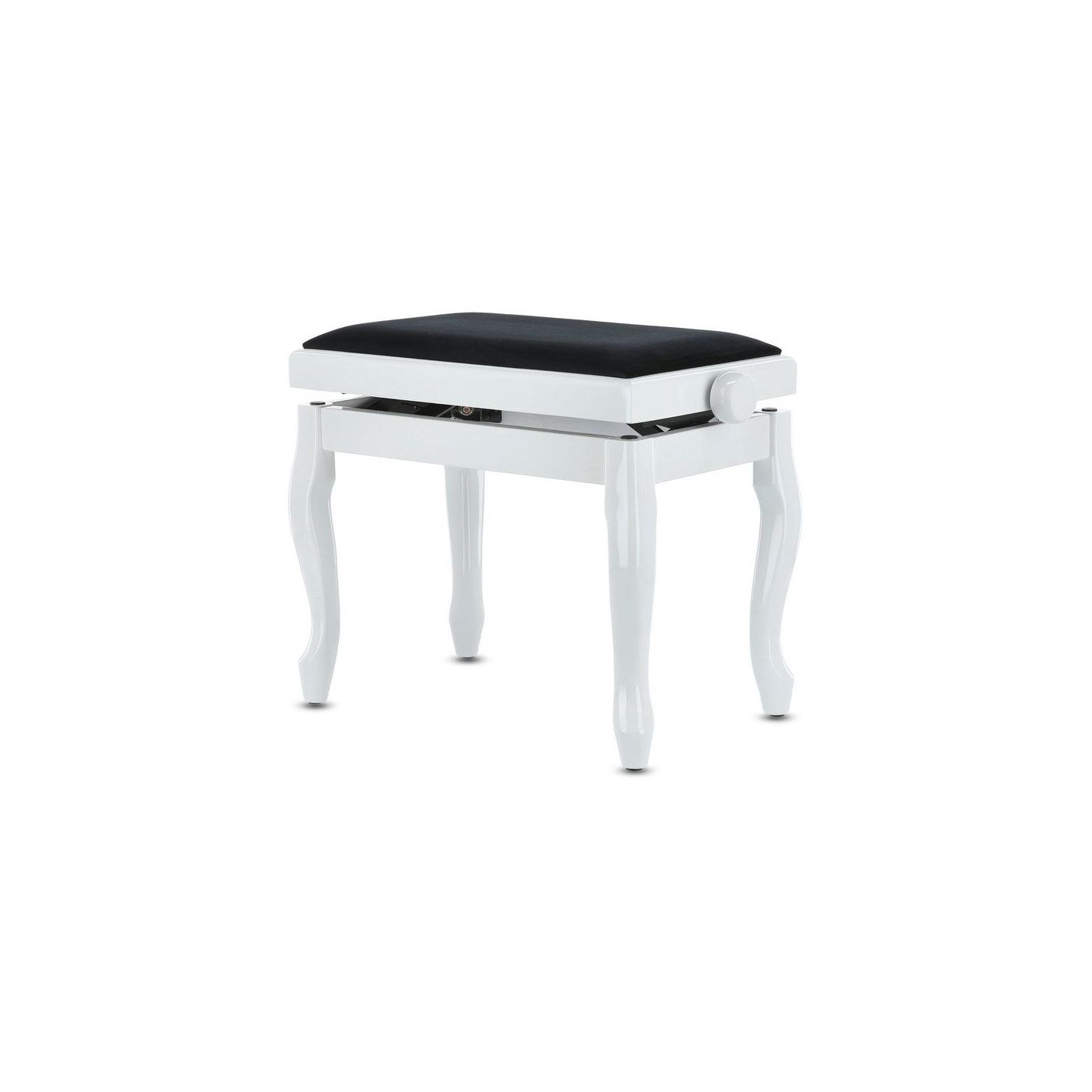 BANQUETA DE PIANO DELUXE CLASSIC BLANCO BRILLANTE