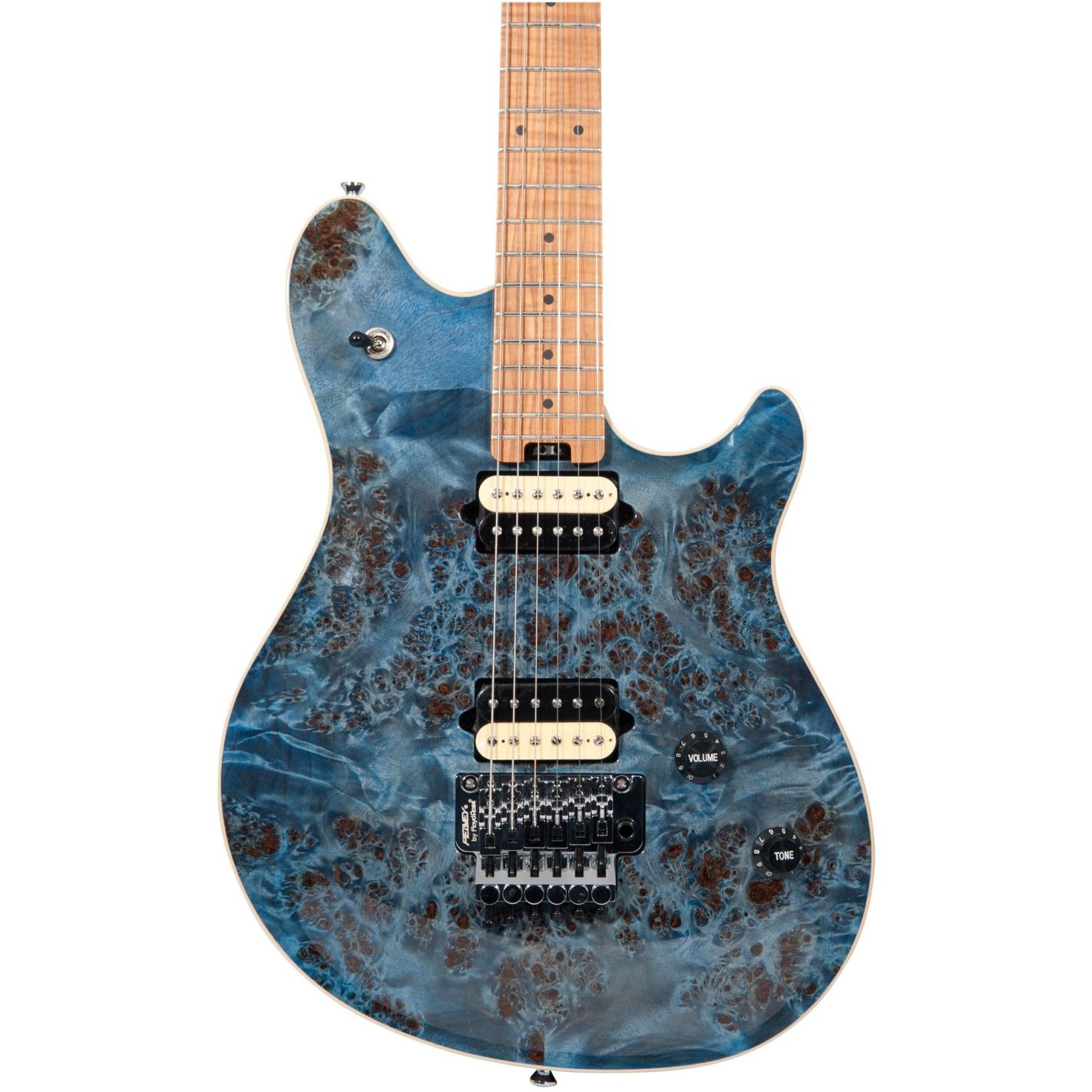 HP2 TREMOLO POPLAR BURL ROASTED MAPLE NECK...