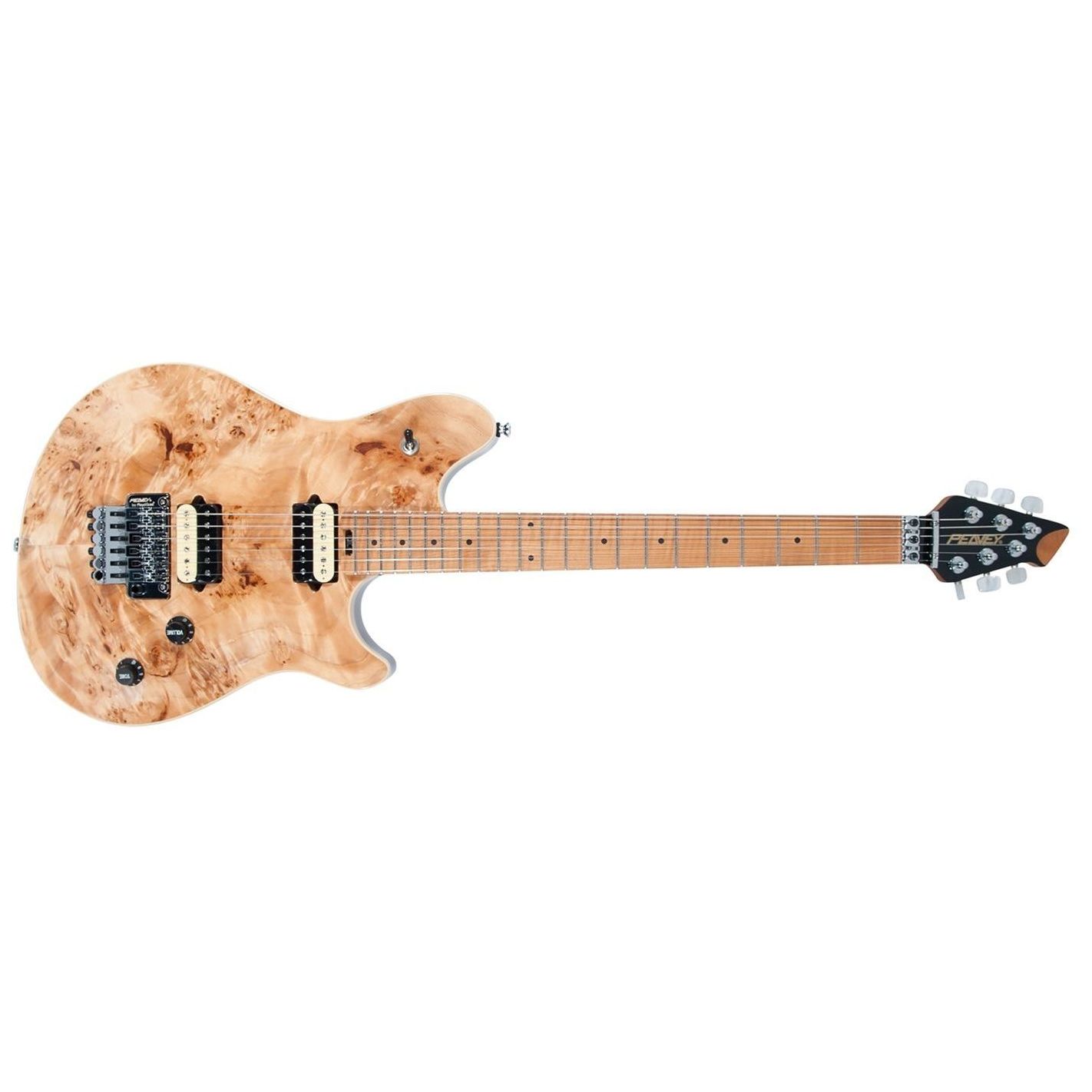 HP2 TREMOLO POPLAR BURL ROASTED MAPLE NECK NATURAL