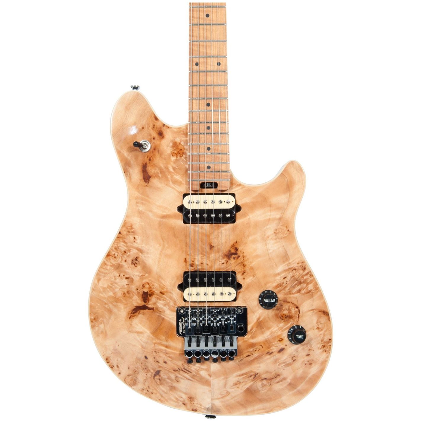 HP2 TREMOLO POPLAR BURL ROASTED MAPLE NECK NATURAL