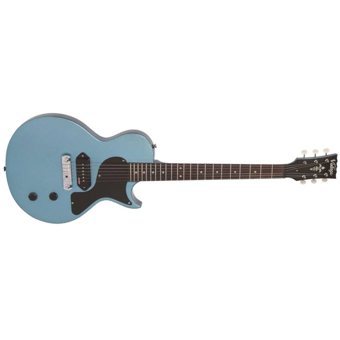 V120 EL. GUITAR SINGLE CUT GUN HILL BLUE