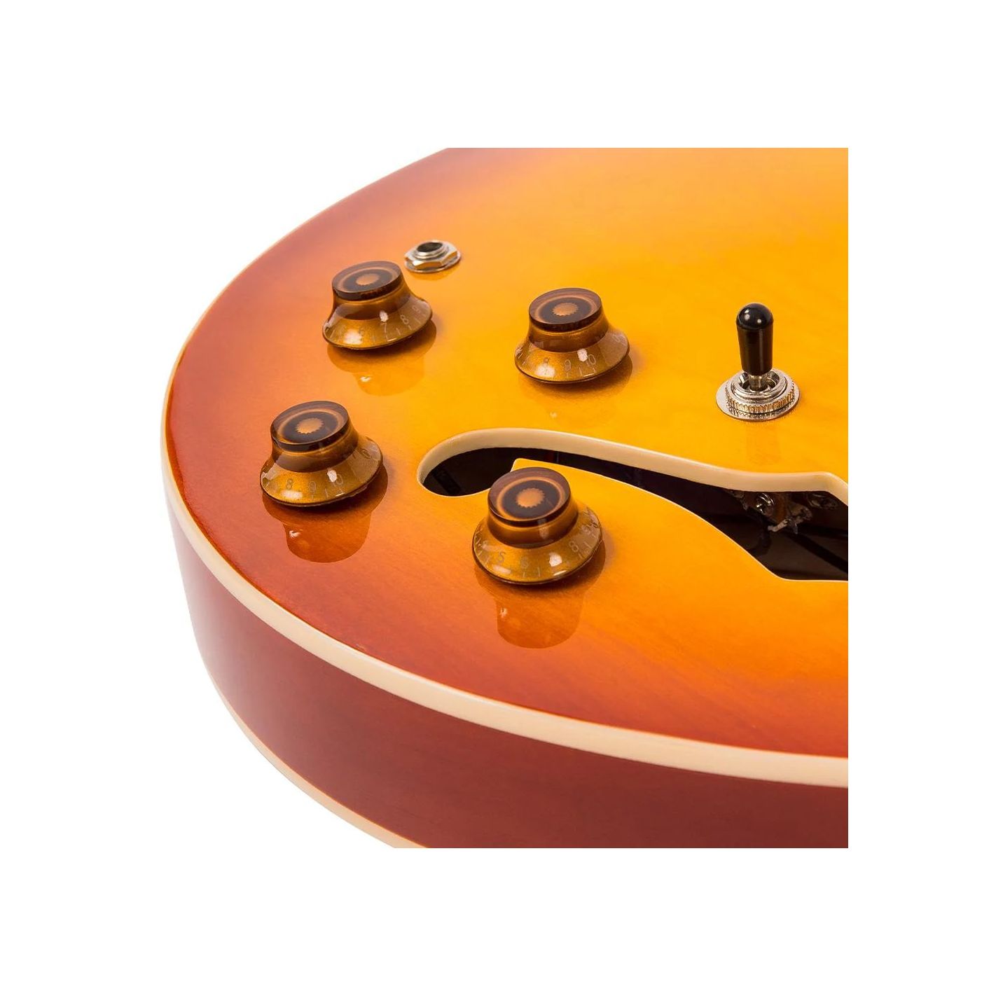 SEMI-ACOUSTIC GUITAR HONEY BURST