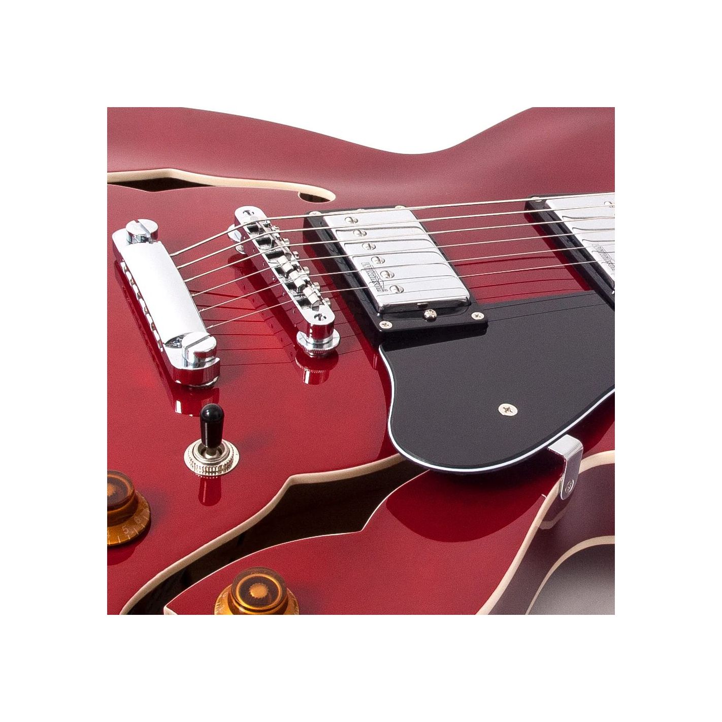 SEMI-ACOUSTIC GUITAR CHERRY RED