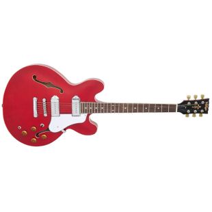 SEMI-AC GUITAR-CHROME SOAPBAR-CH. RED