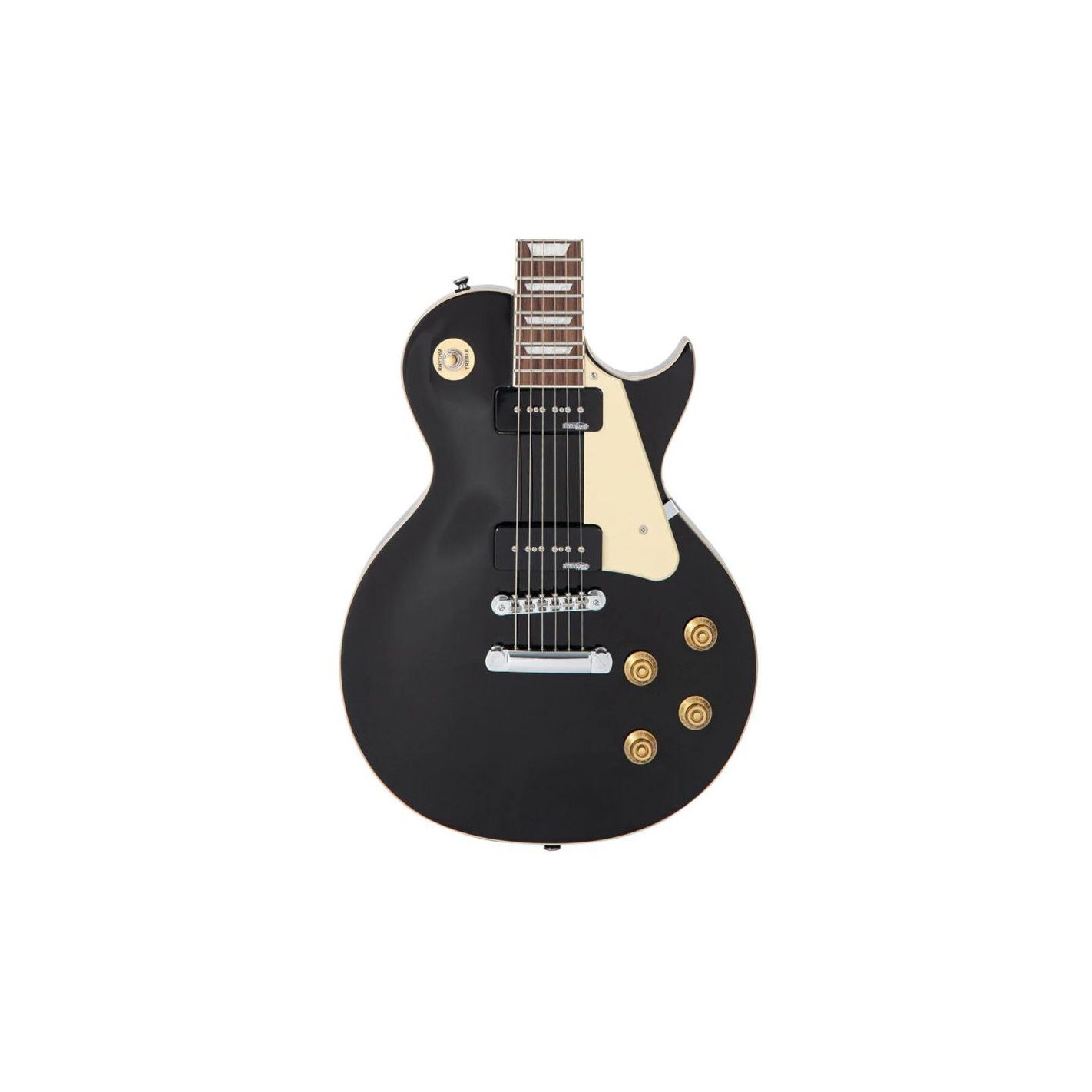 EL. GUITAR TWIN SOAPBAR-GLOSS BLACK