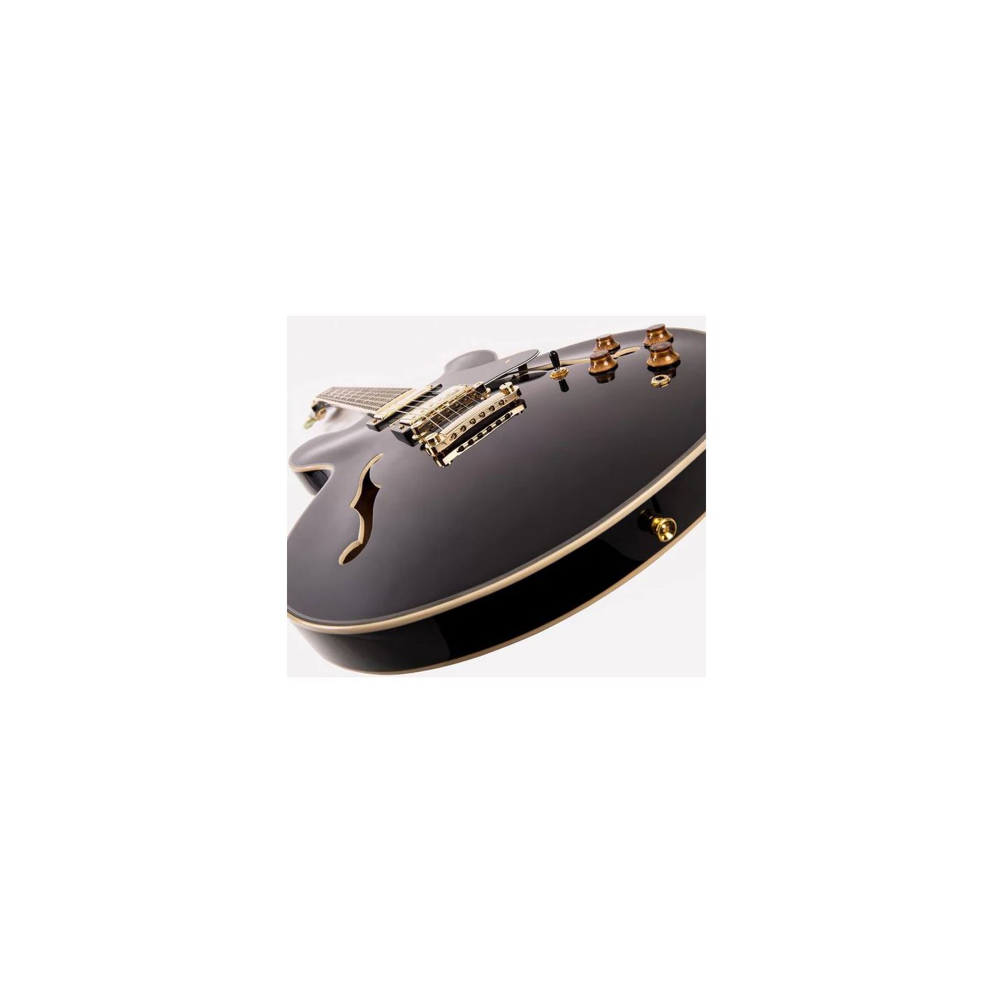 SEMI-AC GUITAR GOLD HARDWARE GLOSS BLACK