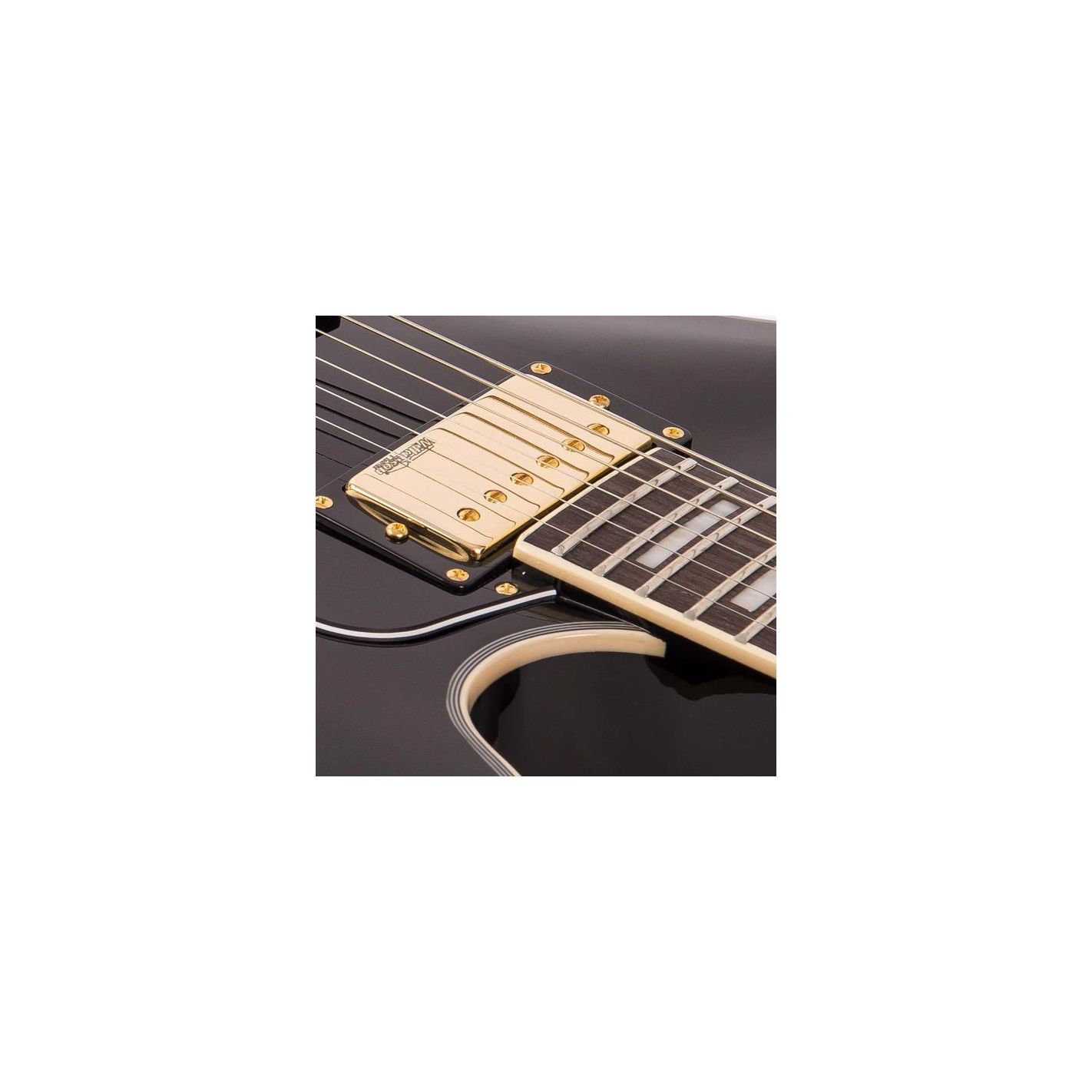 SEMI-AC GUITAR GOLD HARDWARE GLOSS BLACK