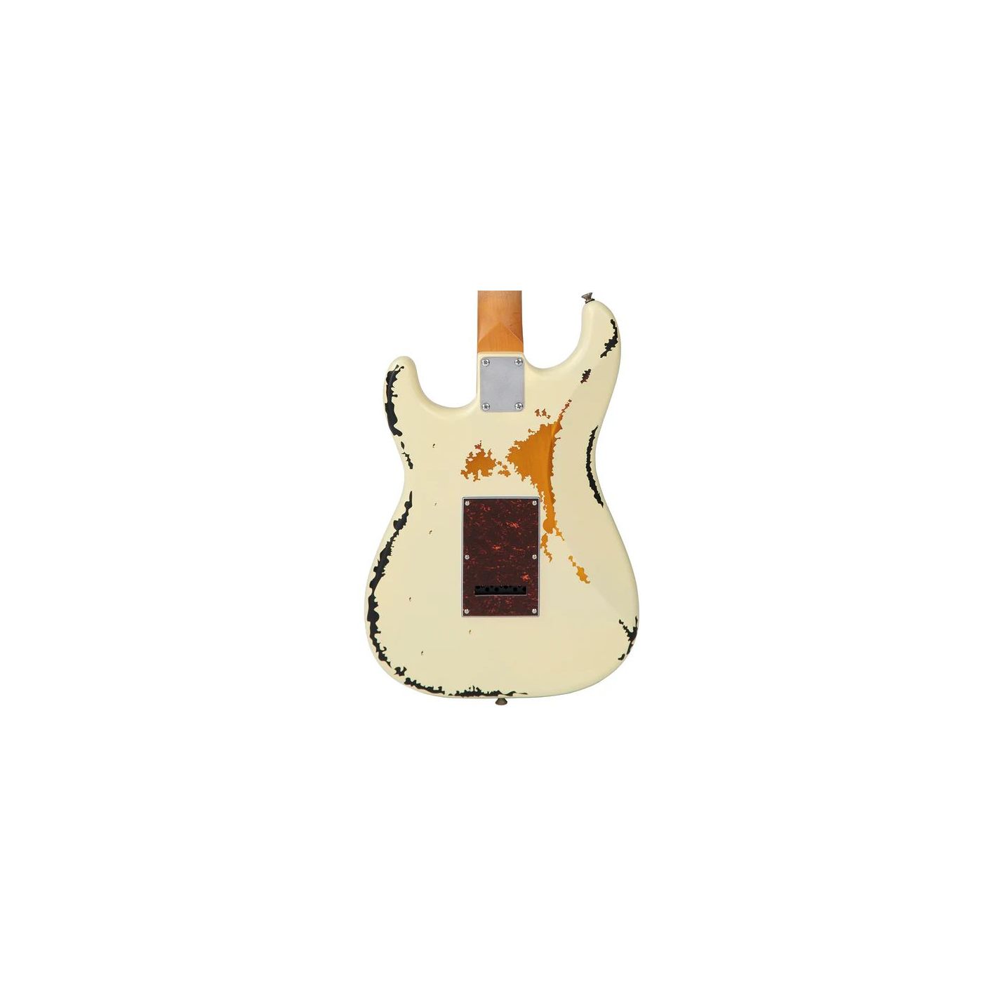 V6 ICON DISTRESSED WHITE ON SUNBURST