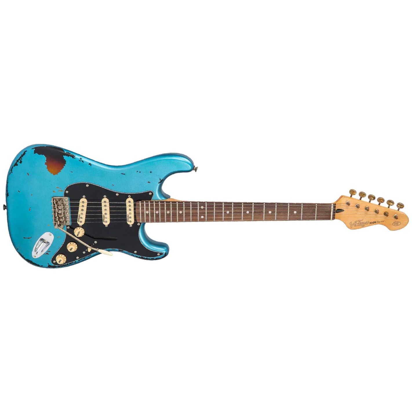 V6 ICON-DISTRESSED GUN HILL BLUE SUNBURST