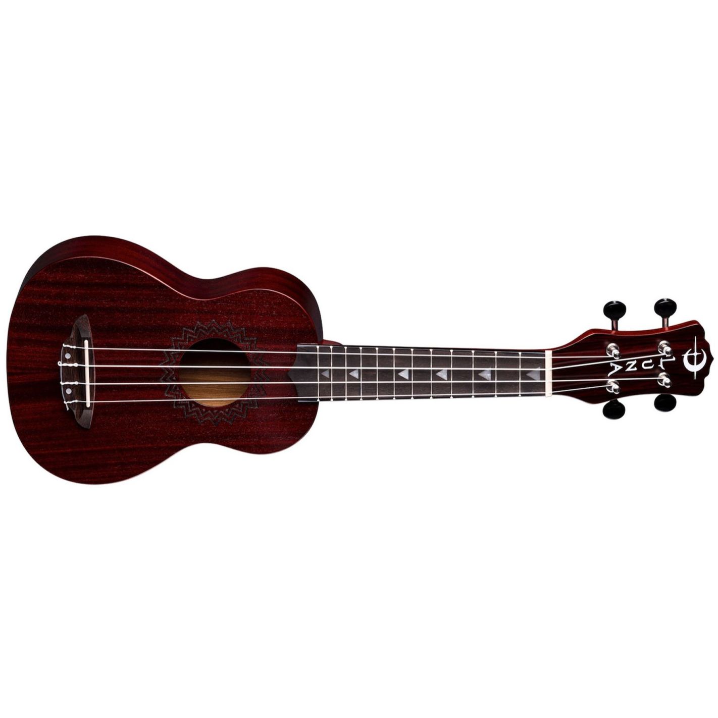 UKE VINTAGE MAHOGANY SOPRANO RED SATIN