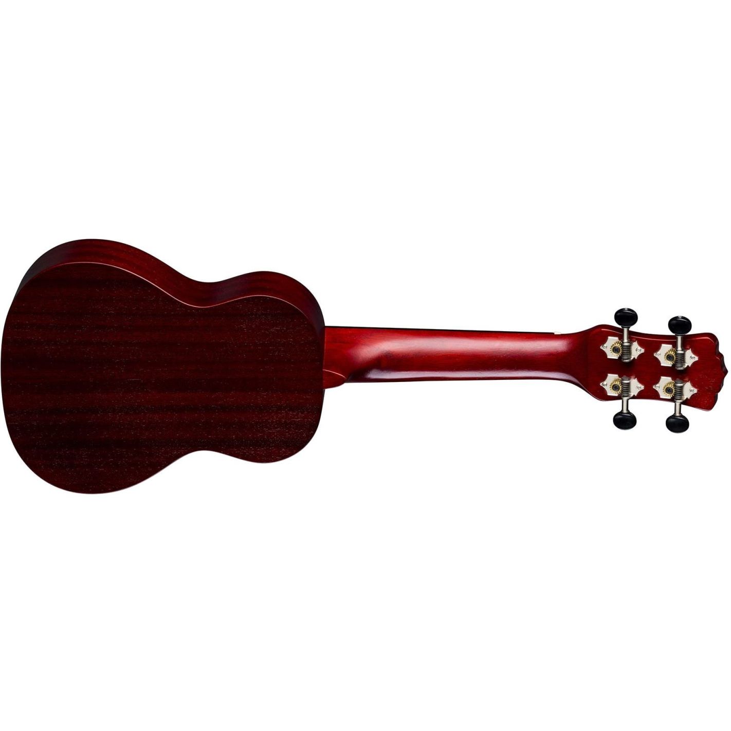 UKE VINTAGE MAHOGANY SOPRANO RED SATIN