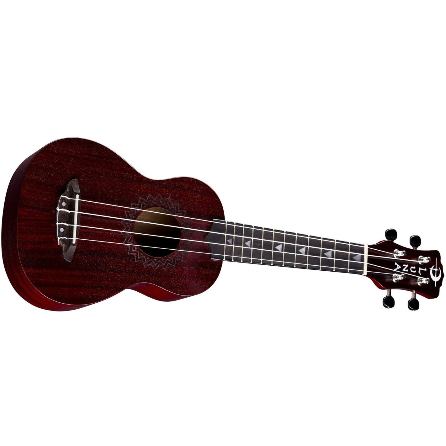 UKE VINTAGE MAHOGANY SOPRANO RED SATIN