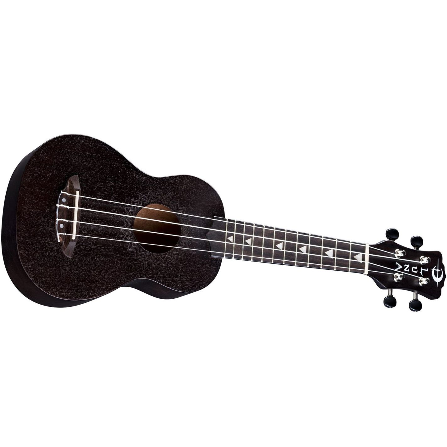 UKE VINTAGE MAHOGANY SOPRANO BLACK SATIN