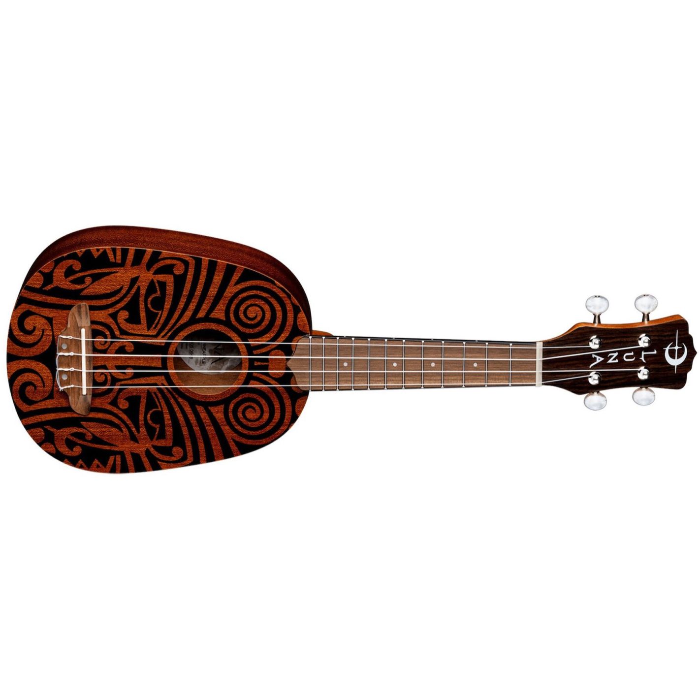 UKE TRIBAL MAHOGANY PINEAPPLE