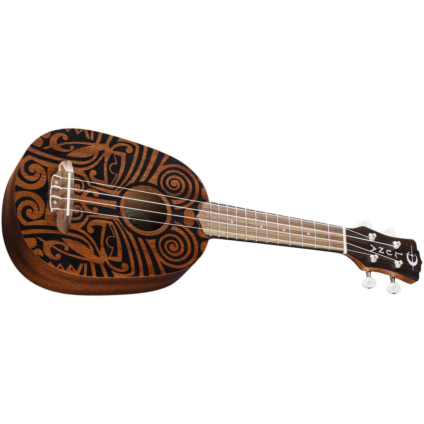 UKE TRIBAL MAHOGANY PINEAPPLE