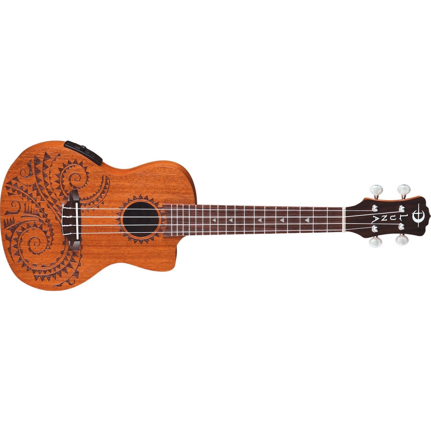 UKE TATTOO CONCERT MAHOGANY W-PREAMP AND GIGBAG