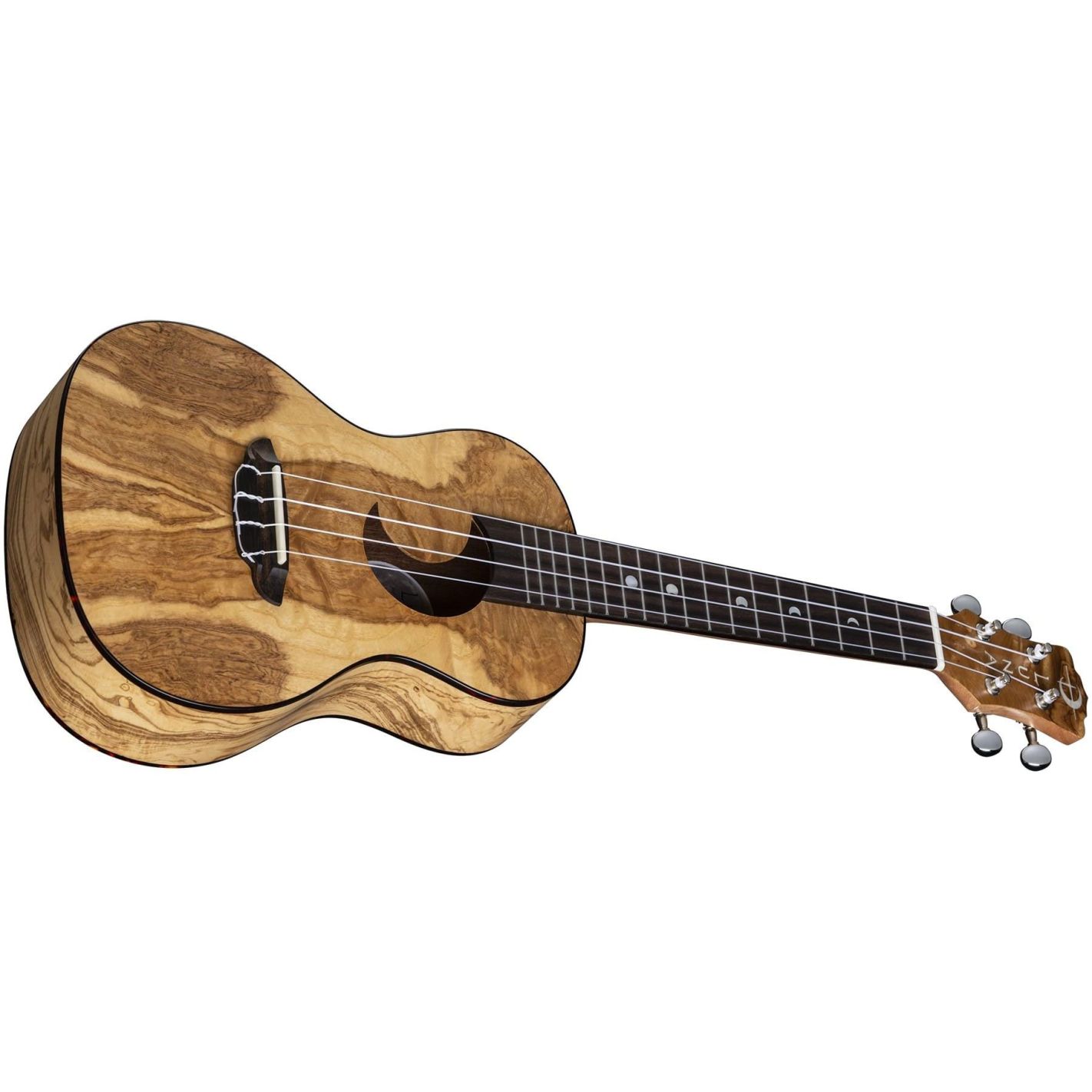 UKE CRESCENT OLIVE ASH BURL CONCERT W-BAG