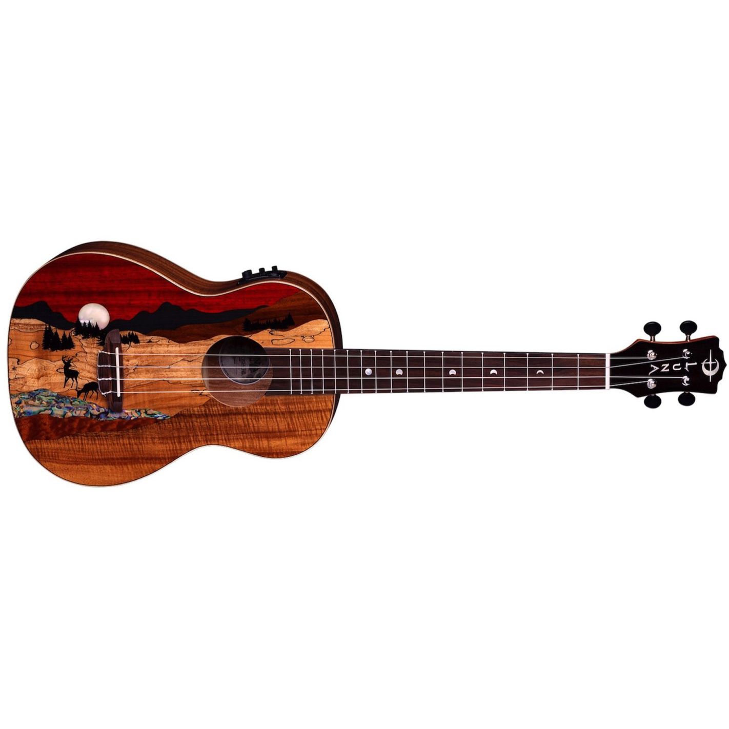 UKE VISTA DEER BARITONE W-PREAMP AND GIGBAG