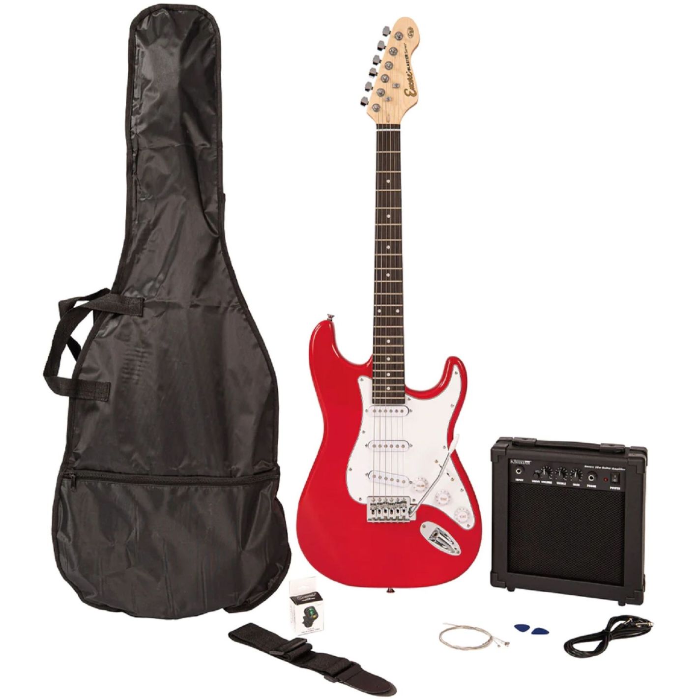 E60 BLASTER ELECTRIC GUITAR PACK GLOSS RED