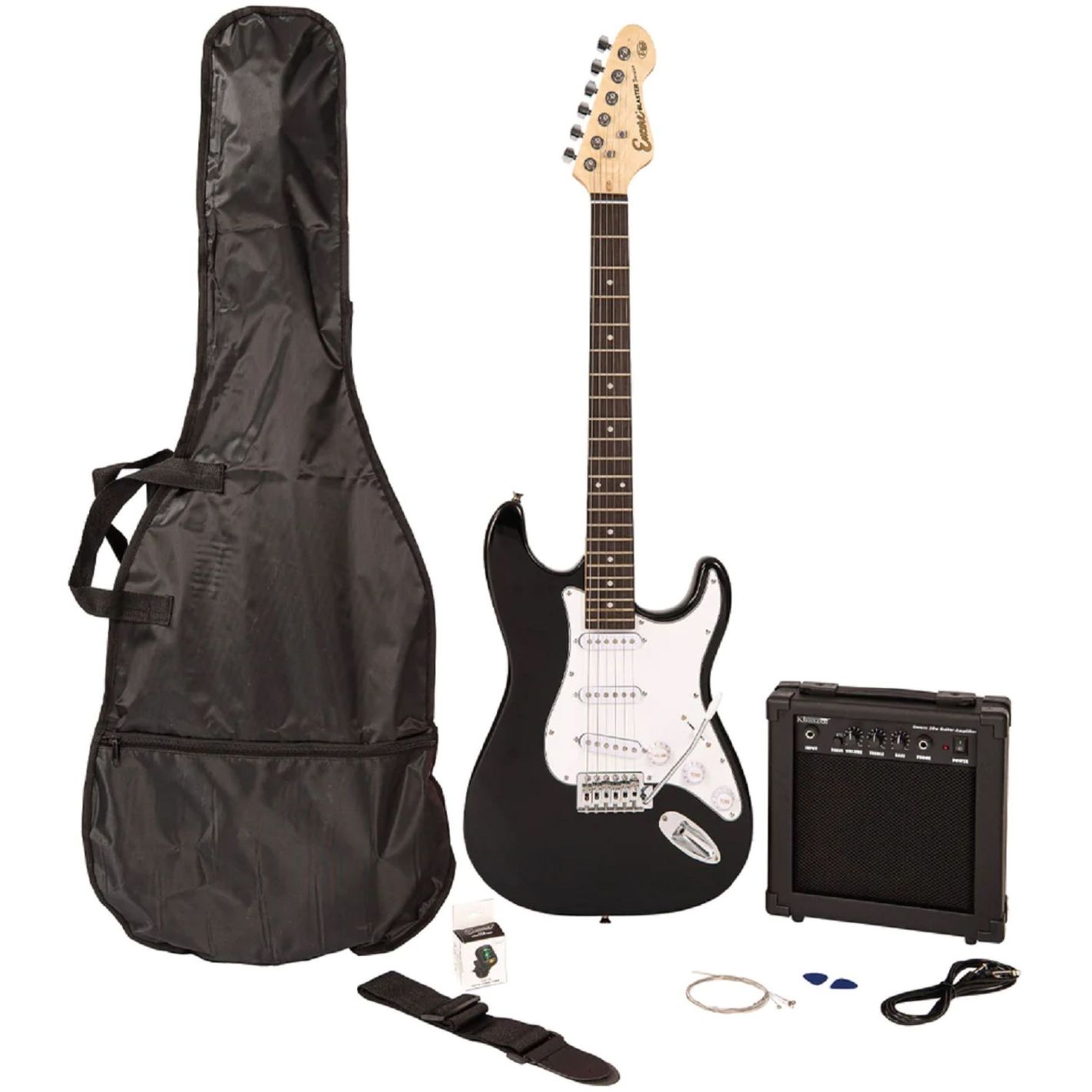 E60 BLASTER ELECTRIC GUITAR PACK GLOSS BLACK