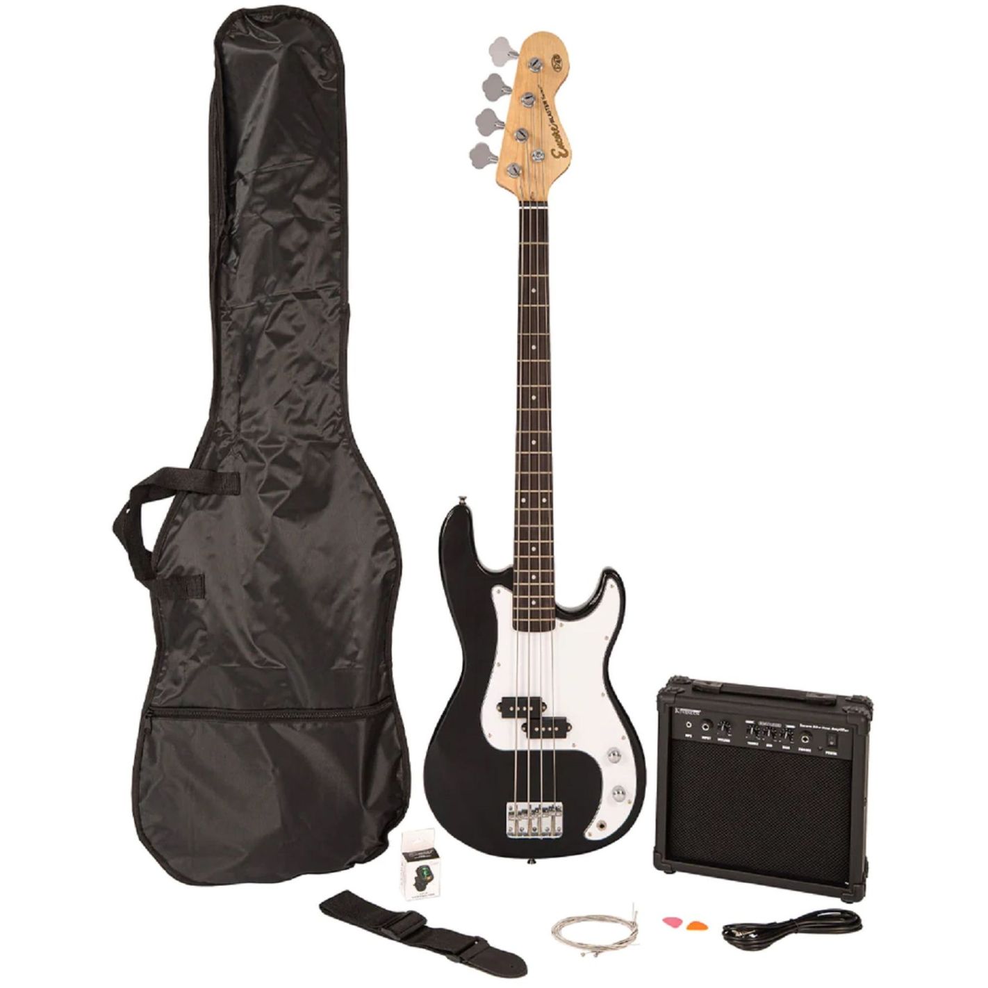 E40 BLASTER BASS GUITAR PACK GLOSS BLACK