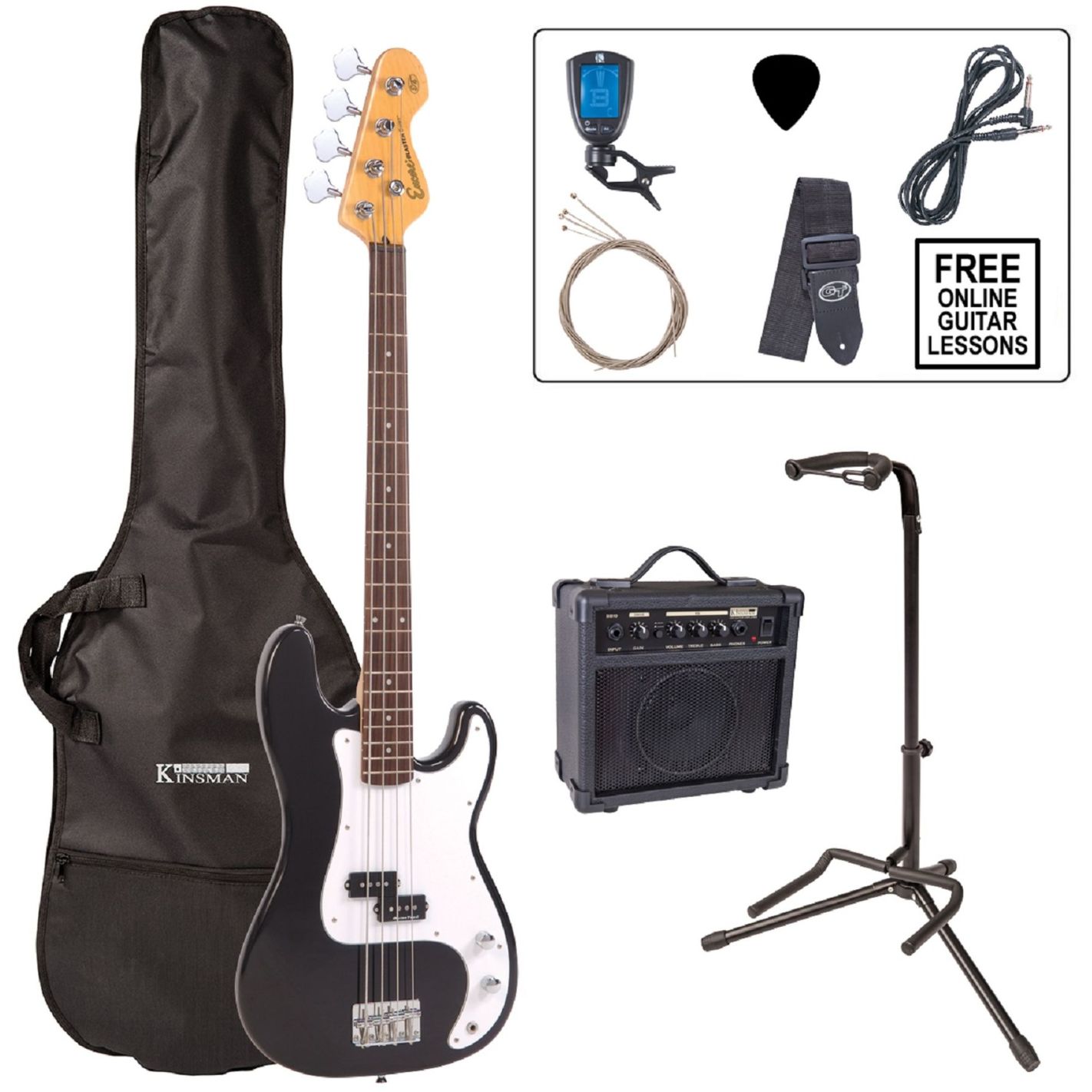 BASS GUITAR OUTFIT BLACK