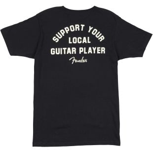 SUPPORT YOUR LOCAL GUITAR PLAYER TEE BLACK S