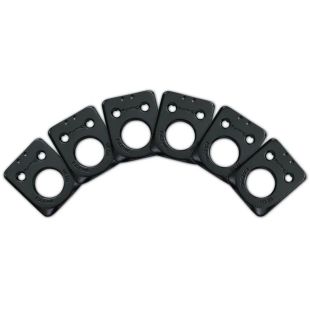 PREMIUM PLATES FOR FENDER STYLE 2 PIN HOLE BLACK