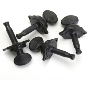 RATIO UKULELE REAR MOUNT BLACK 4 PIECES