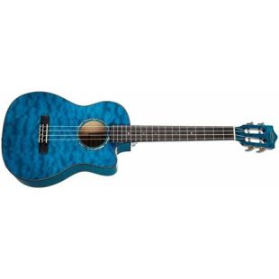 UKELELE BARITONO LKUQMBKCEB QUILTED MAPLE ELECTRIFICADO AZUL