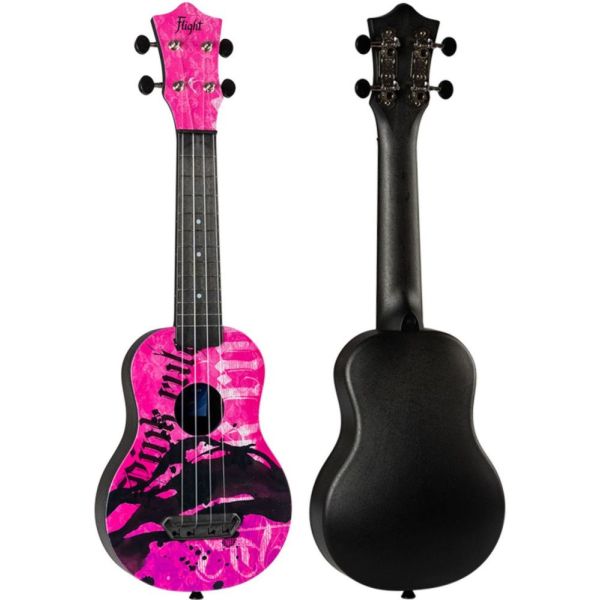 UKELELE SOPRANO UTS-40 ULTRA TRAVEL PINK RULES