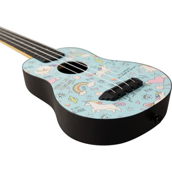 UKELELE SOPRANO TUS-40 TRAVEL UNICORN