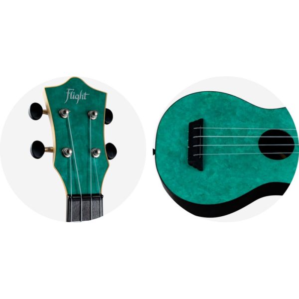 UKELELE SOPRANO TUS-65 TRAVEL EMERALD