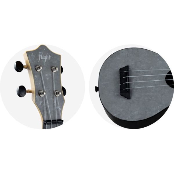 UKELELE SOPRANO TUS-65 TRAVEL SILVER