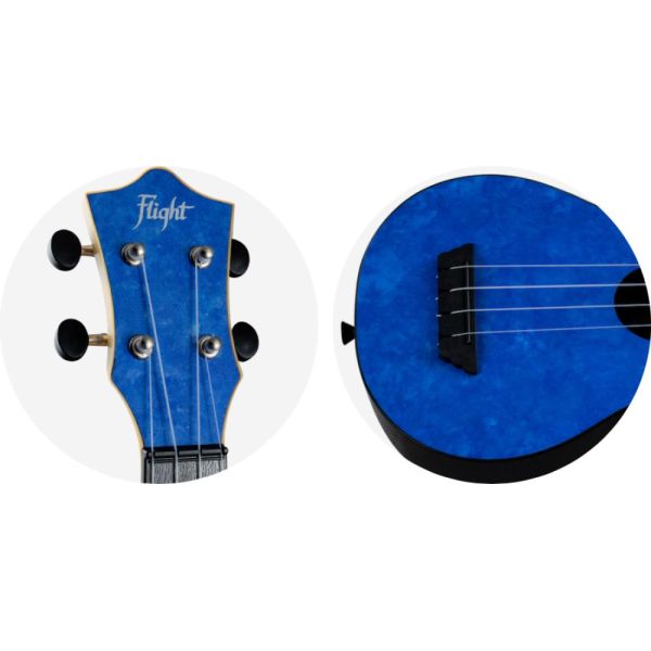 UKELELE SOPRANO TUS-65 TRAVEL SAPPHIRE