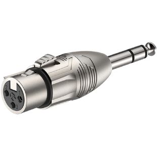 JACK 6.3MM M BAL XLR F