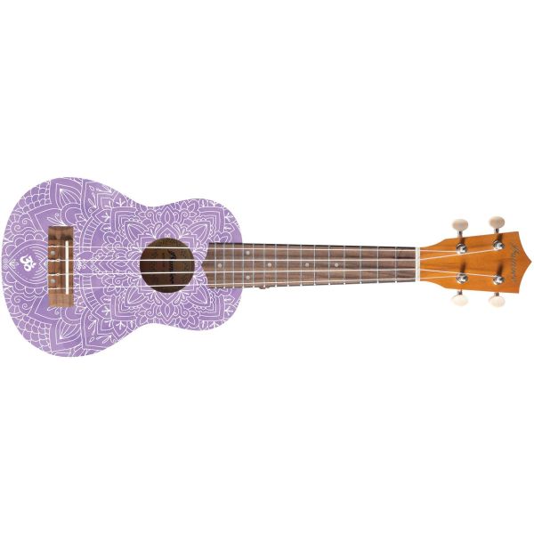 UKELELE SOPRANO B1E-WN CROWN MANDALA