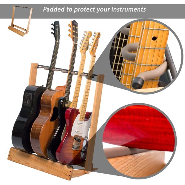 CC34 GUITAR FLOOR STAND OAK