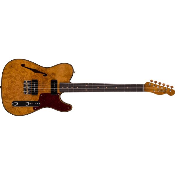 ARTISAN DUAL P90 MAPLE BURL TELECASTER AGED NAT