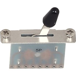 INTERRUPTOR SELECTOR DE 5 VIAS BOTON NEGRO