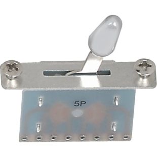 INTERRUPTOR SELECTOR DE 5 VIAS BOTON BLANCO