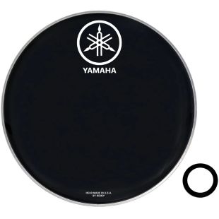 NEW LOGO 24 DRUM HEAD BASS POWERSTROKE BK