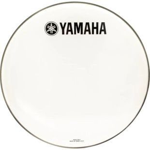P3 WHITE 24 LOGO DRUM HEAD BASS POWERSTROKE WHITE