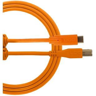U96001OR ULTIMATE AUDIO CABLE USB 2.0 C-B ORANGE STRAIGHT...