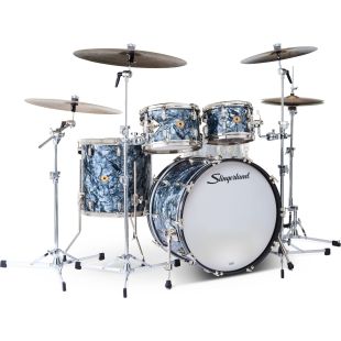 SLKTFPK22N04DL069 4-PIECE DRUM KIT RADIO KING BLACK...