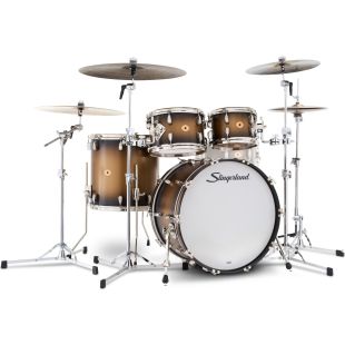 SLKTLSK22N04DL372 4-PIECE DRUM KIT RADIO KING BLACK AND...
